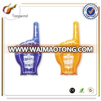 Eco printed PE inflatable led glowing ballon custom finger led foam cheering stick