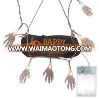 Halloween Ghost Hand Battery Light String 10 LED for Party Garden Patio Decoration