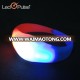 Promotional Custom Silicon Sound Motion Activated Concert Flag Led Flashing Bracelet For Halloween Party