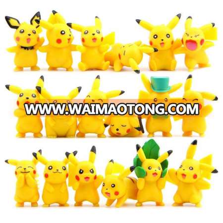 MIni Pokemon Action figure Pikachu 18 PCS each set