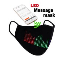 2021 Party Masks App Mobile Phone Controlled Luminous Light Up Led Message Programmable Face Mask For Party