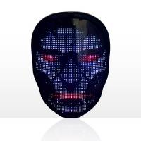 App Control Program Led Face Changing Picture Mask Led Full Color Face Mask Animated Face Changing Led Mask For Halloween Party